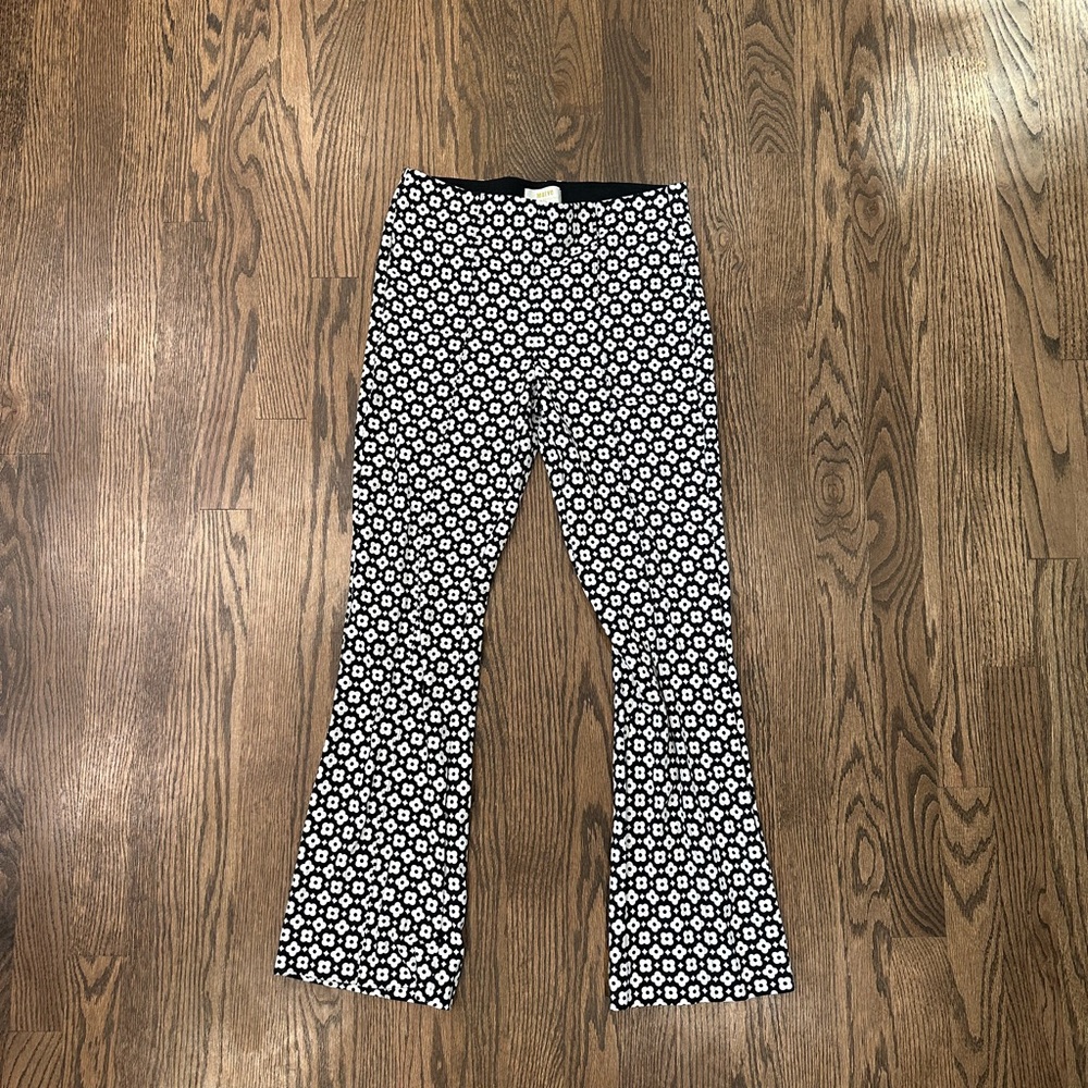 Cropped Pattern Flare Pants